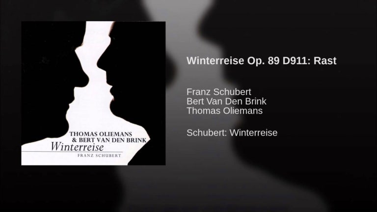 Winterreise Op. 89 D911: Rast (Erste Abteilung)