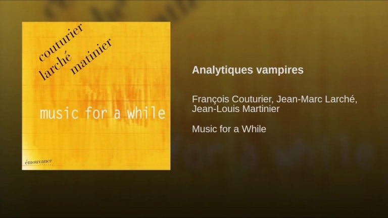 Analytiques vampires