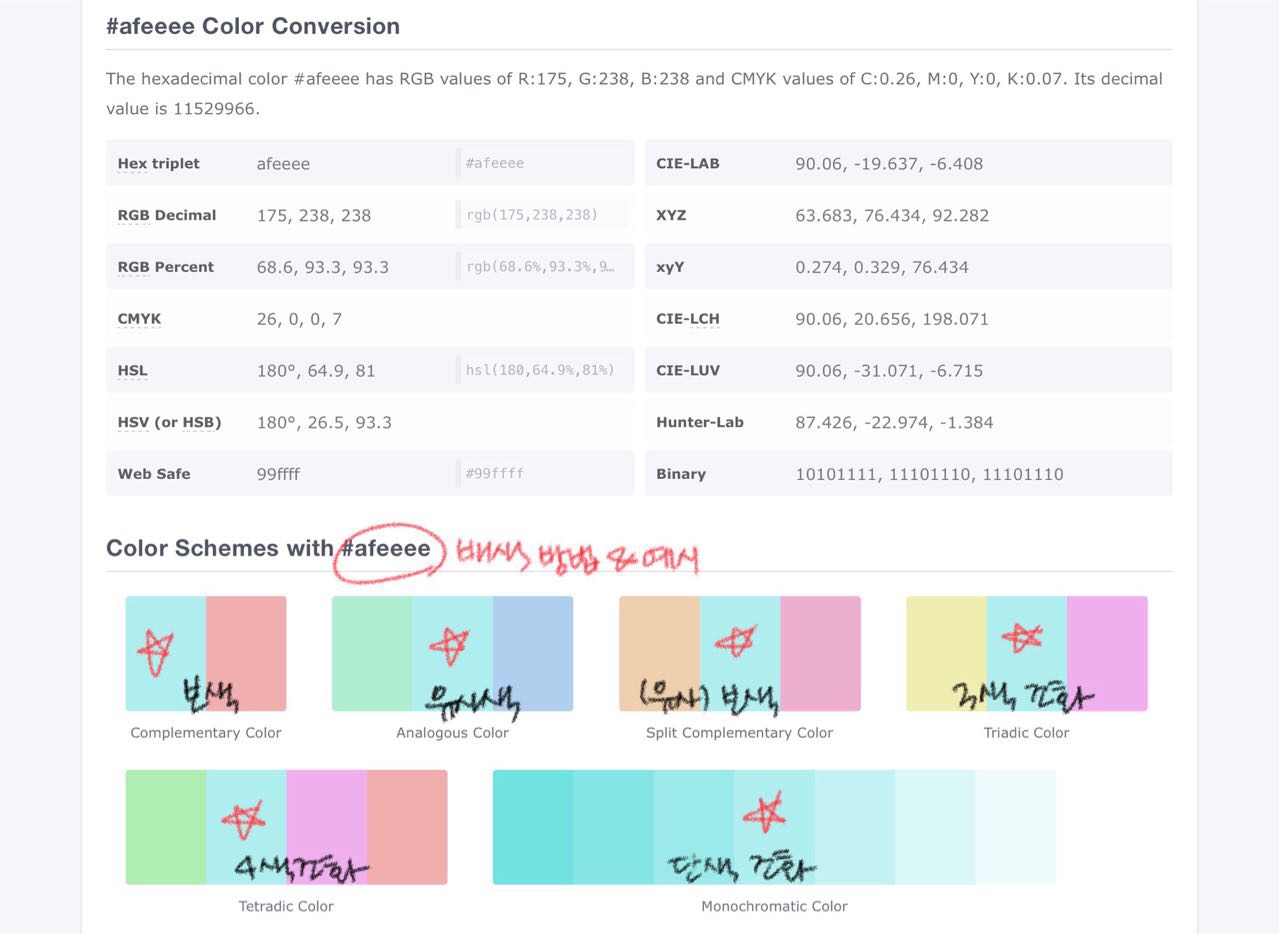 [컬러 웹사이트] 컬러핵사 Colorhexa : 네이버 블로그