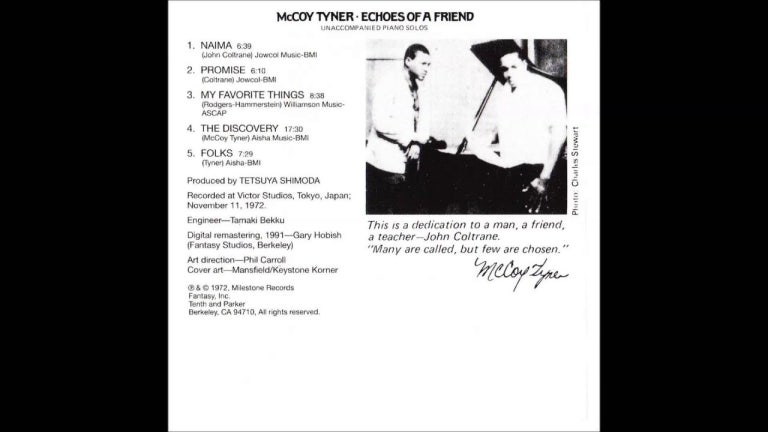 McCoy Tyner - Echoes of a Friend