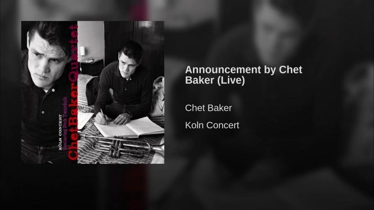 Announcement by Chet Baker (Live)