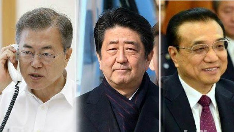 문재인·아베·리커창 3국 정상회의 비핵화 첫단추 꿰나?
