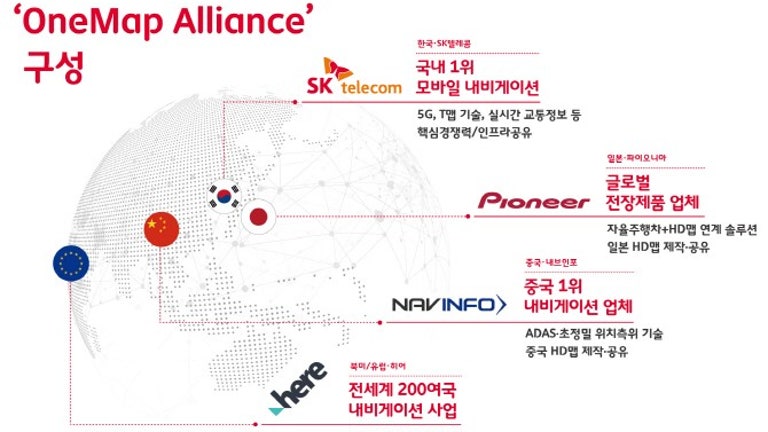 SK텔레콤, 세계표준 ‘HD 맵’ 위한 '유럽·중국·일본 연합군' 결성