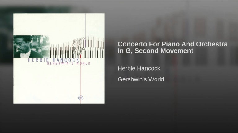 Concerto For Piano And Orchestra In G, Second Movement