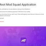 Moot Mod Squad Application