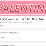 Sự Kiện Valentine - Tìm Tim Nhận Quà