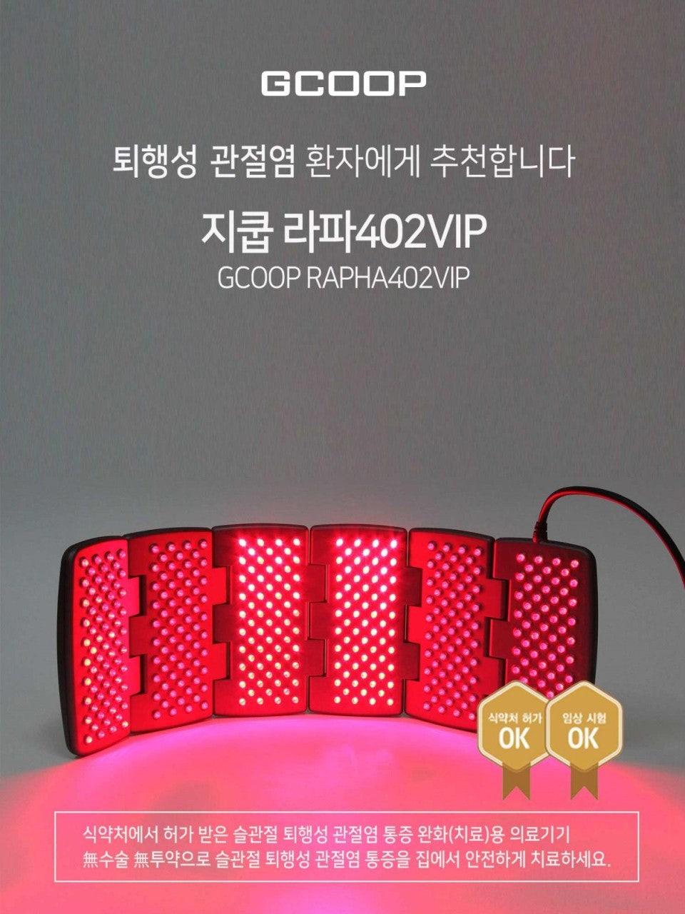 【gcoop】RAPHA 402VIP 低出力レーザー治療器　温熱治療