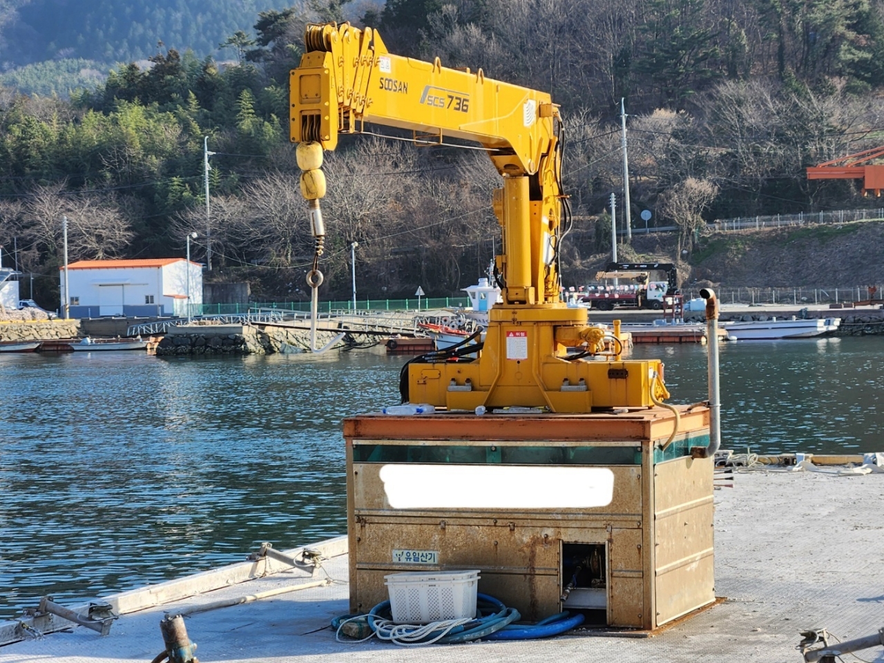 크레인 뗏목 작업장 판매합니다.