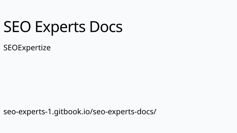 SEOExpertize | SEO Experts Docs