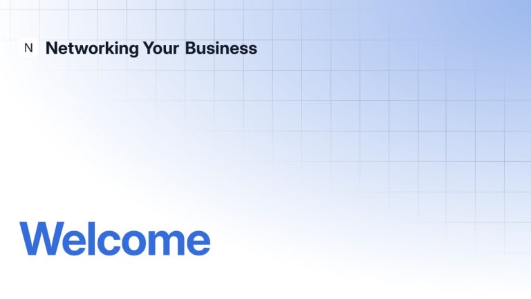 Welcome | Networking Your Business