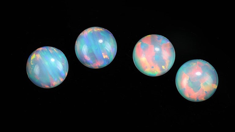 Lab-grown Synthetic Opal Cabochon (Resin Free) | Bello Opal (Galaxy Opal)