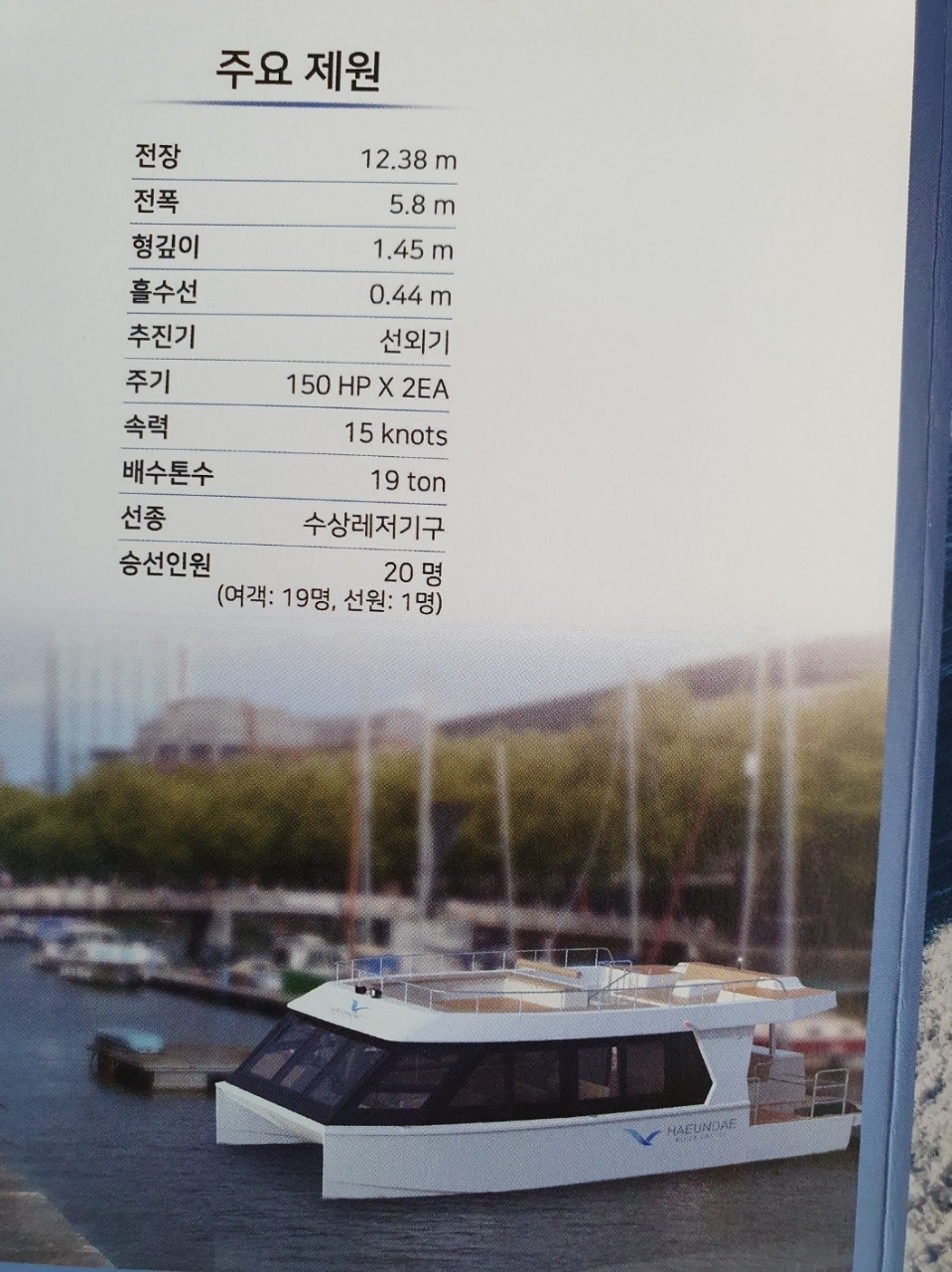 레저선 19톤 판매합니다.
