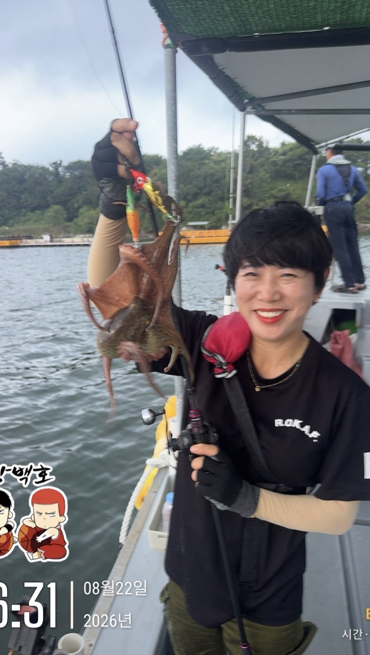 8월 22일 삼천포 문어낚시 장원 11마리 출조 사진 9