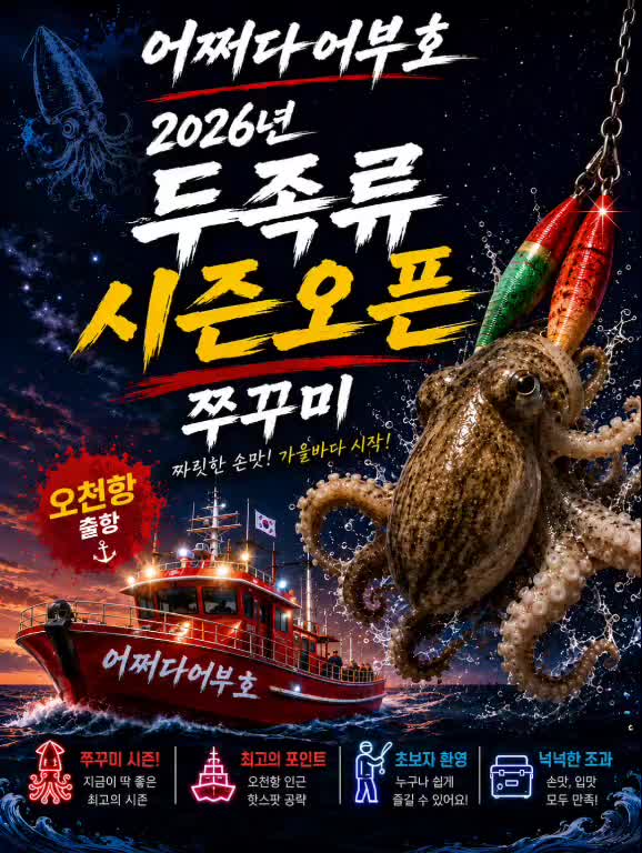 8월 31일 갑오징어 선상낚시 조황 현장 사진 1