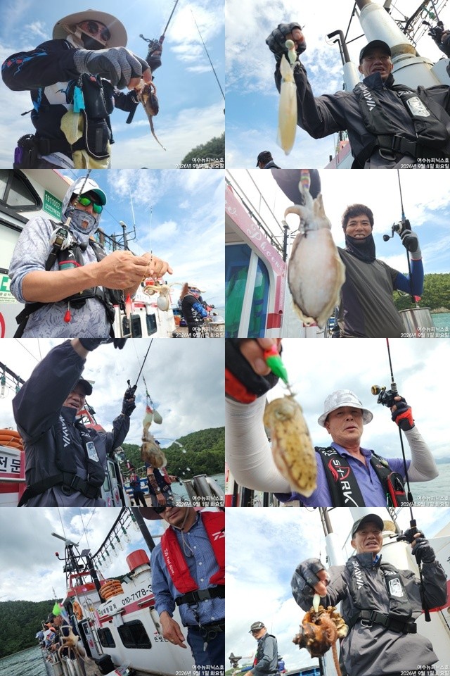 9월 1일 남해 주꾸미 선상낚시 조황 현장 사진 5