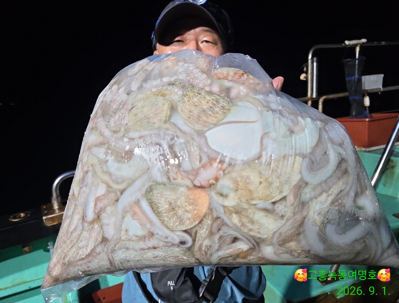 9월 1일 고흥 문어 선상낚시 조황 현장 사진 1