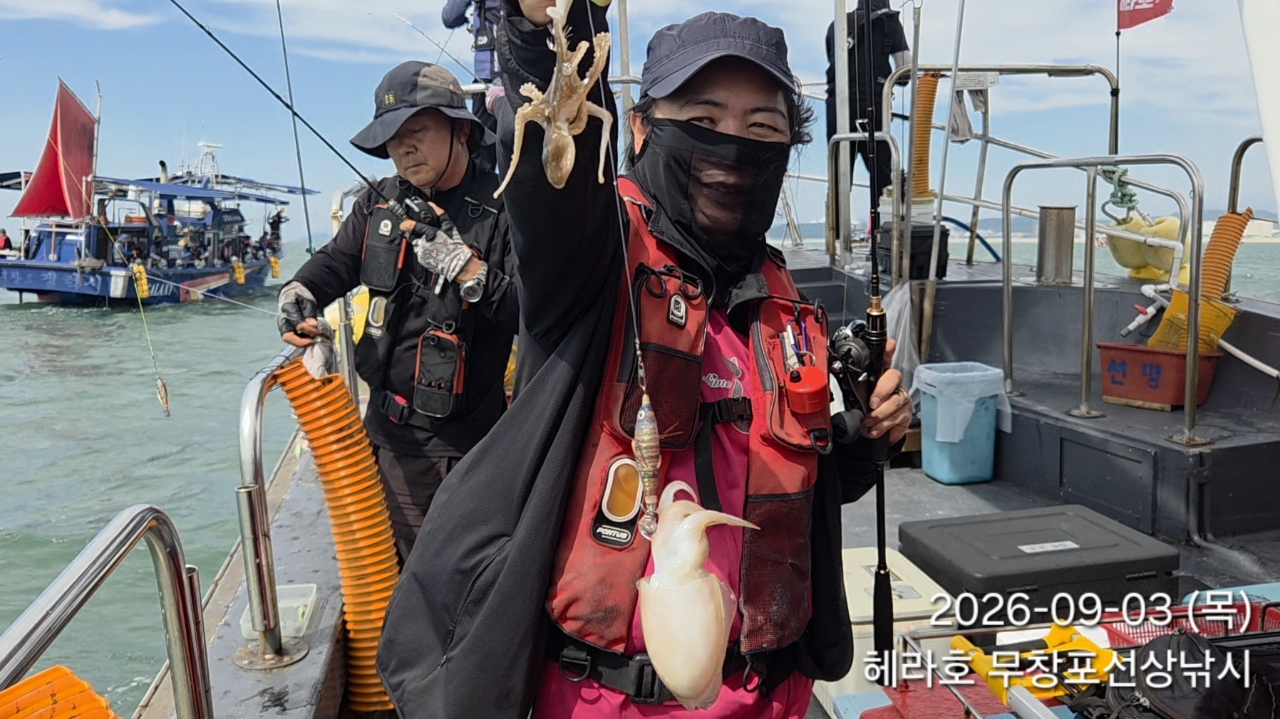 9월 3일 주꾸미 선상낚시 조황 현장 사진 6