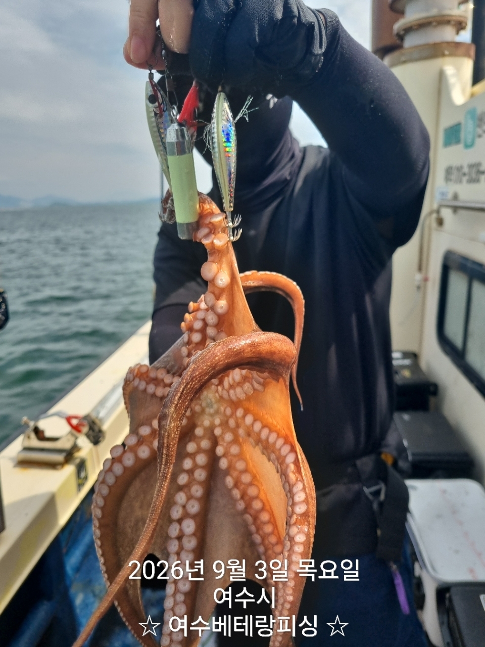 9월 4일 여수 문어 선상낚시 조황 현장 사진 5