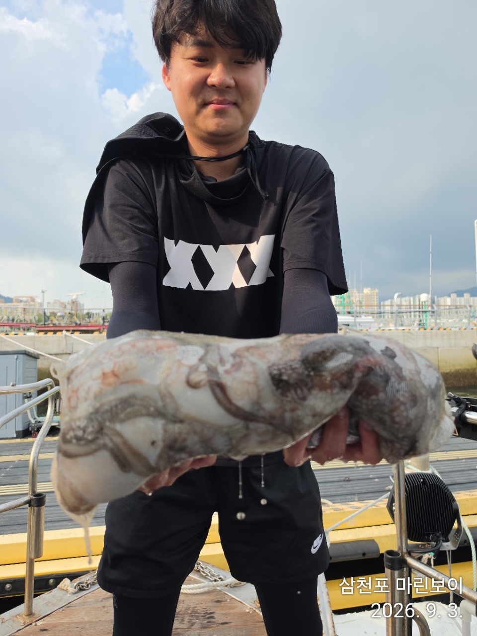 9월 4일 삼천포 문어 선상낚시 조황 현장 사진 5