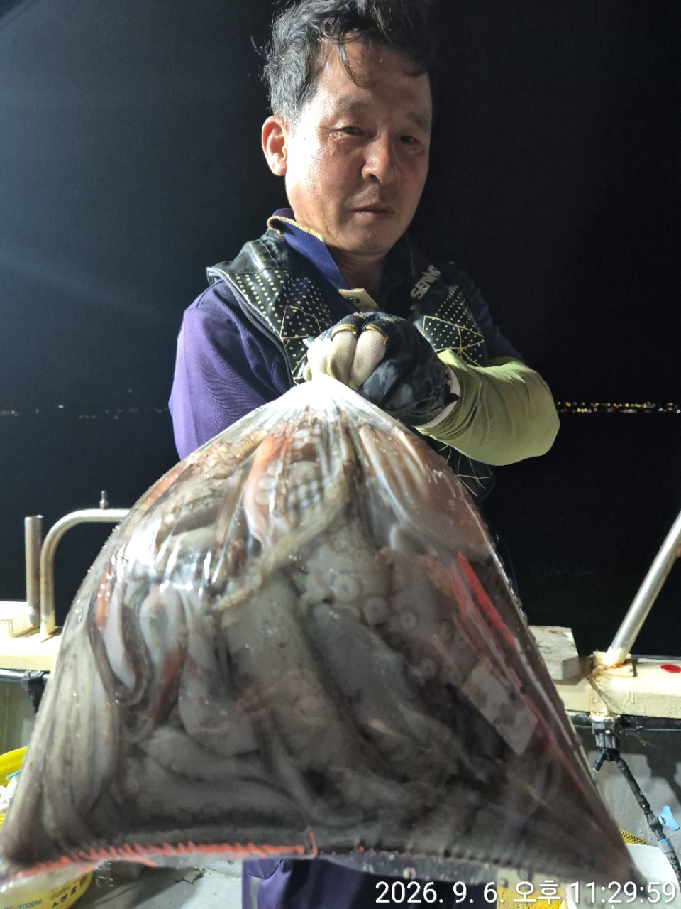 9월 7일 문어 선상낚시 조황 현장 사진 1