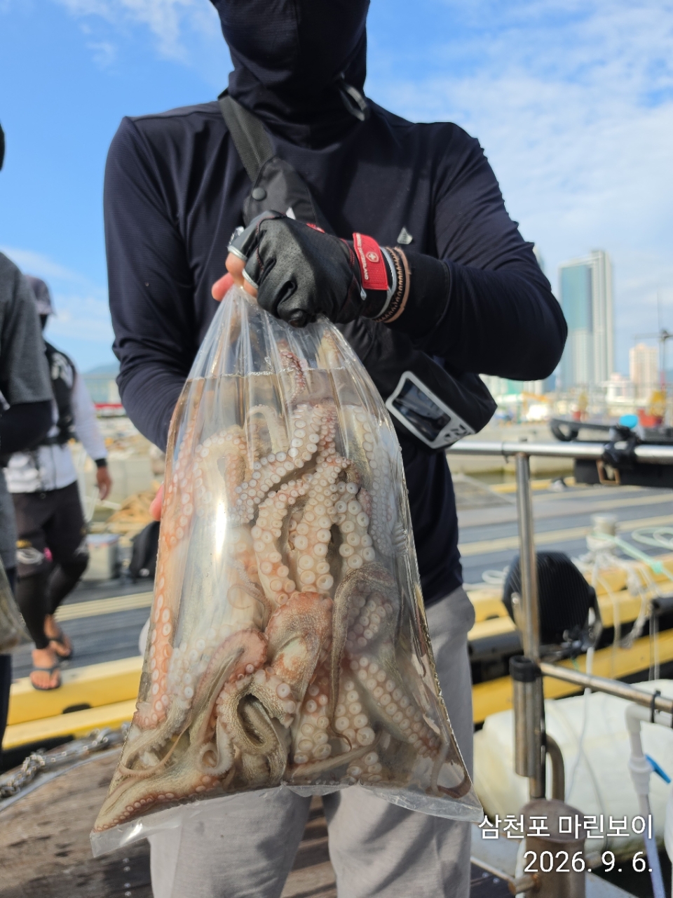 9월 6일 삼천포 문어 선상낚시 조황 현장 사진 6