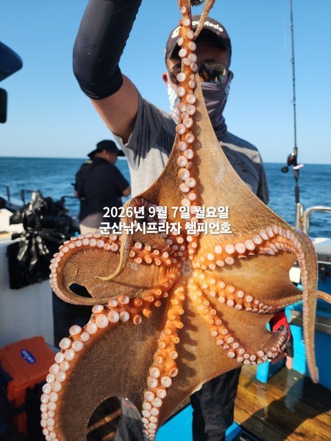 9월 7일 여수 주꾸미 선상낚시 조황 현장 사진 6