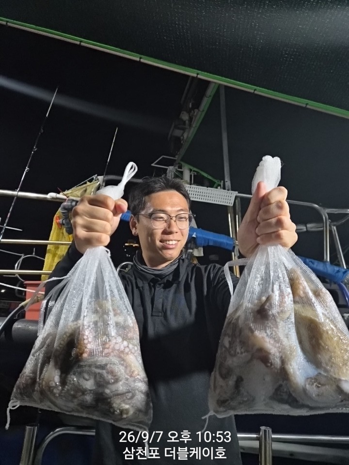 9월 8일 문어 선상낚시 조황 현장 사진 2