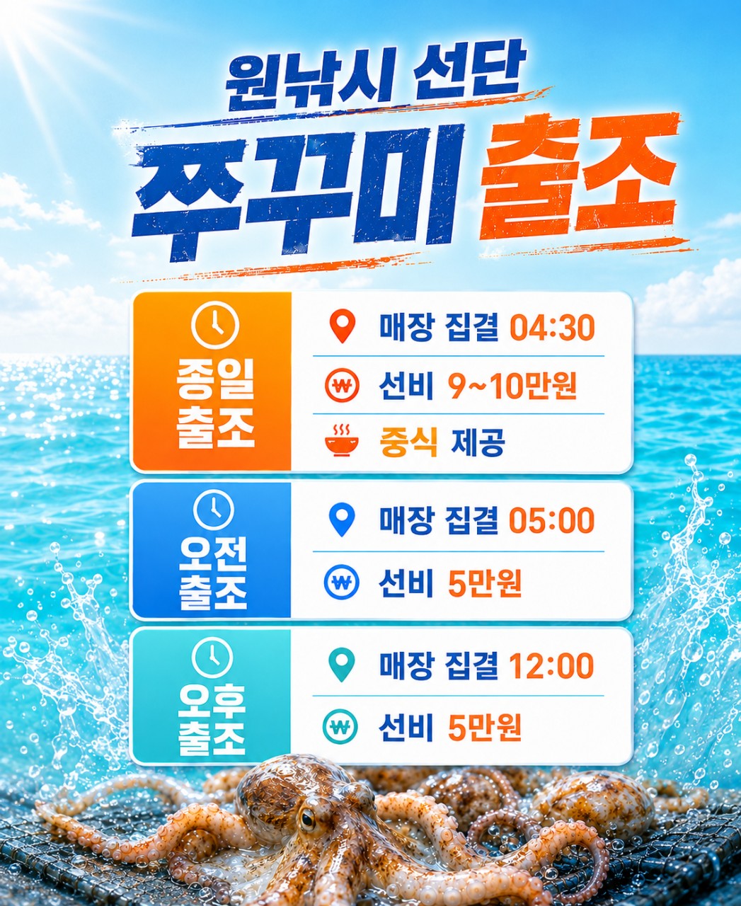 9월 7일 군산 주꾸미 선상낚시 조황 현장 사진 2