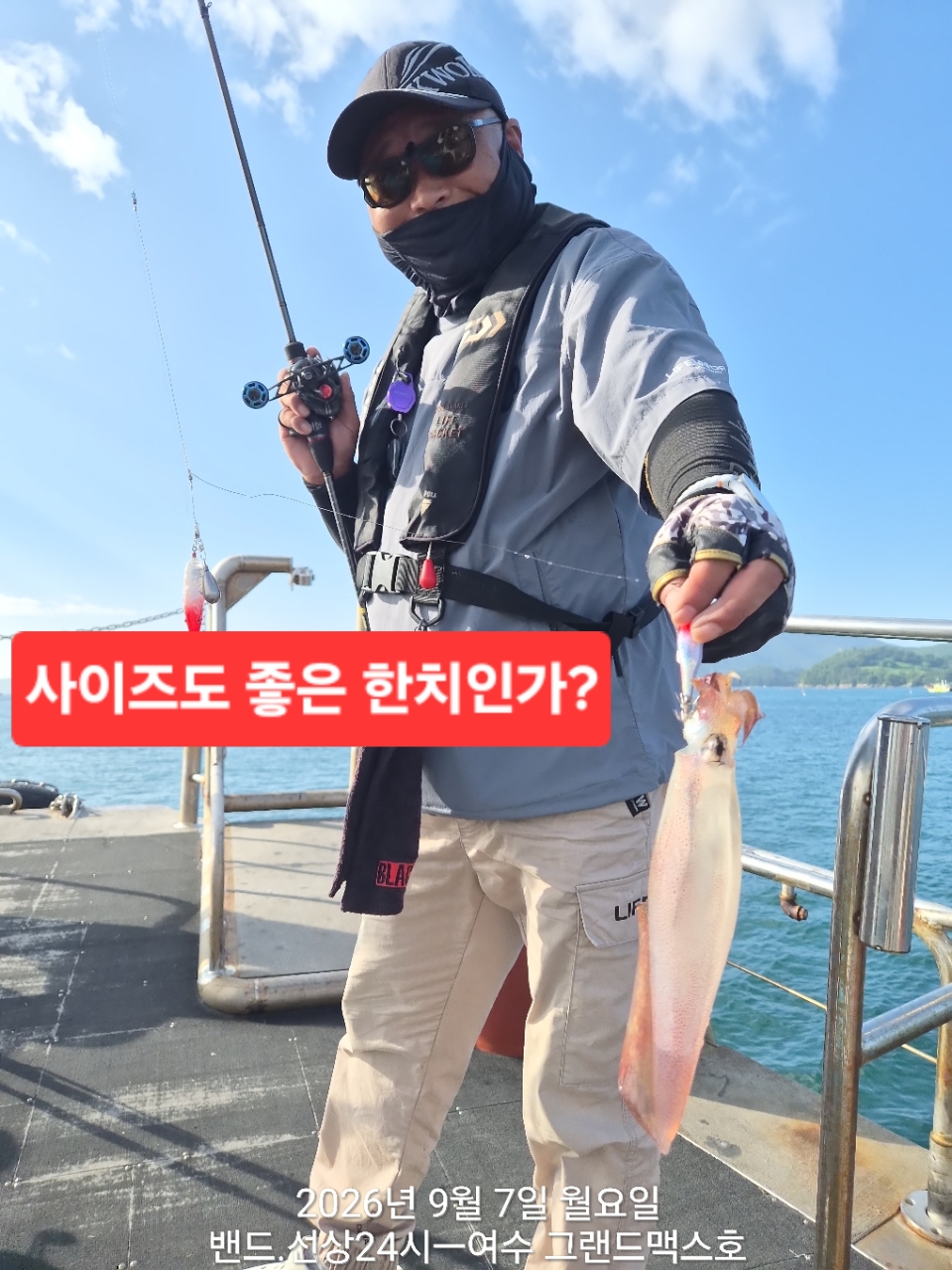 9월 7일 갑오징어 선상낚시 조황 현장 사진 4
