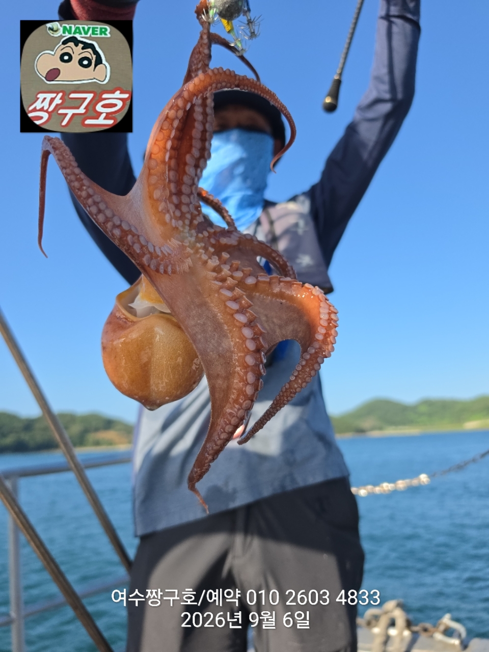 9월 6일 여수 문어 선상낚시 조황 현장 사진 36