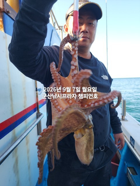 9월 7일 여수 주꾸미 선상낚시 조황 현장 사진 8