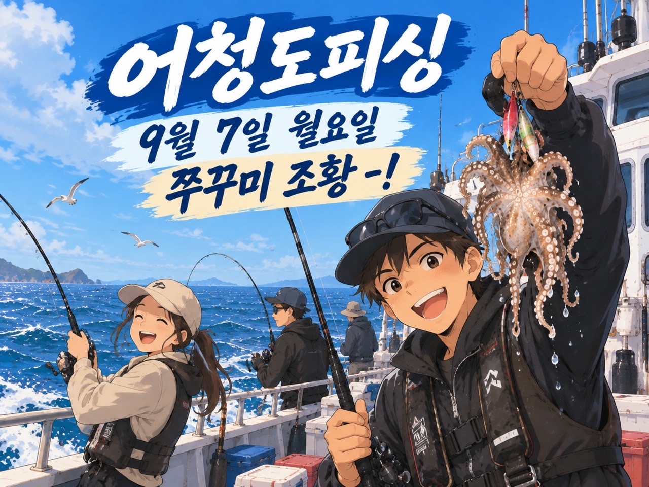 9월 7일 군산 주꾸미 선상낚시 조황 현장 사진 1