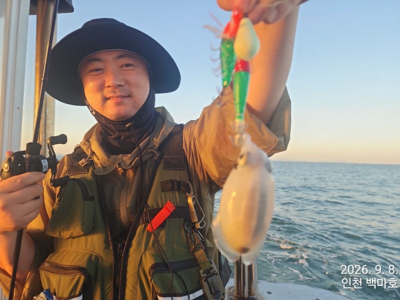 9월 8일 인천 갑오징어 선상낚시 조황 현장 사진 44