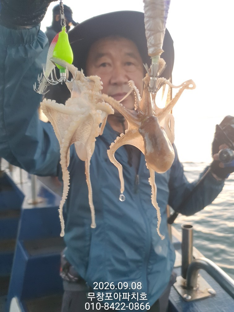 9월 8일 포항 주꾸미 선상낚시 조황 현장 사진 21