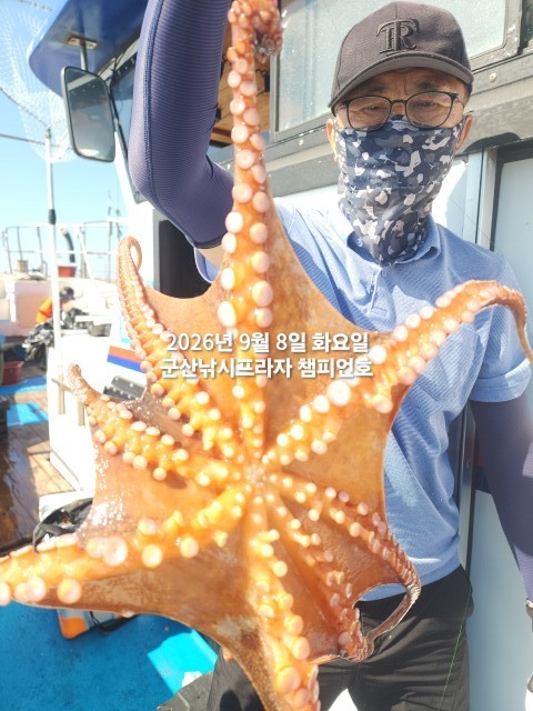 9월 8일 여수 문어 선상낚시 조황 현장 사진 4