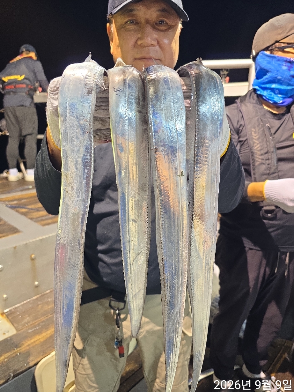9월 8일 남해 무늬오징어 선상낚시 조황 현장 사진 9