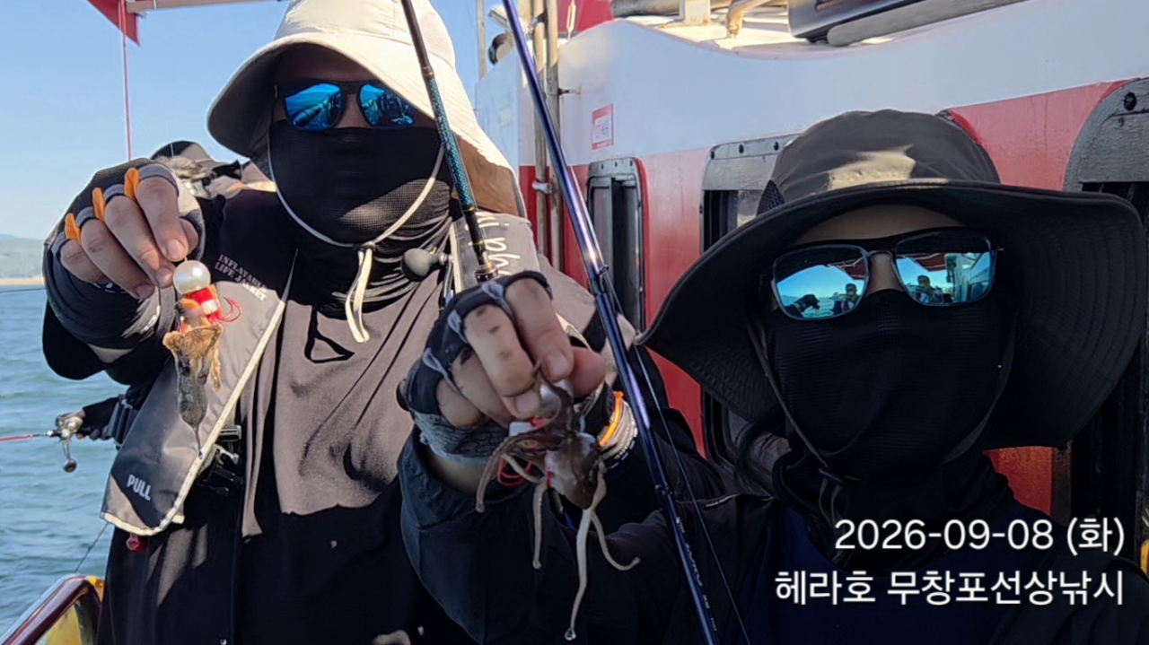 9월 8일 포항 주꾸미 선상낚시 조황 현장 사진 9