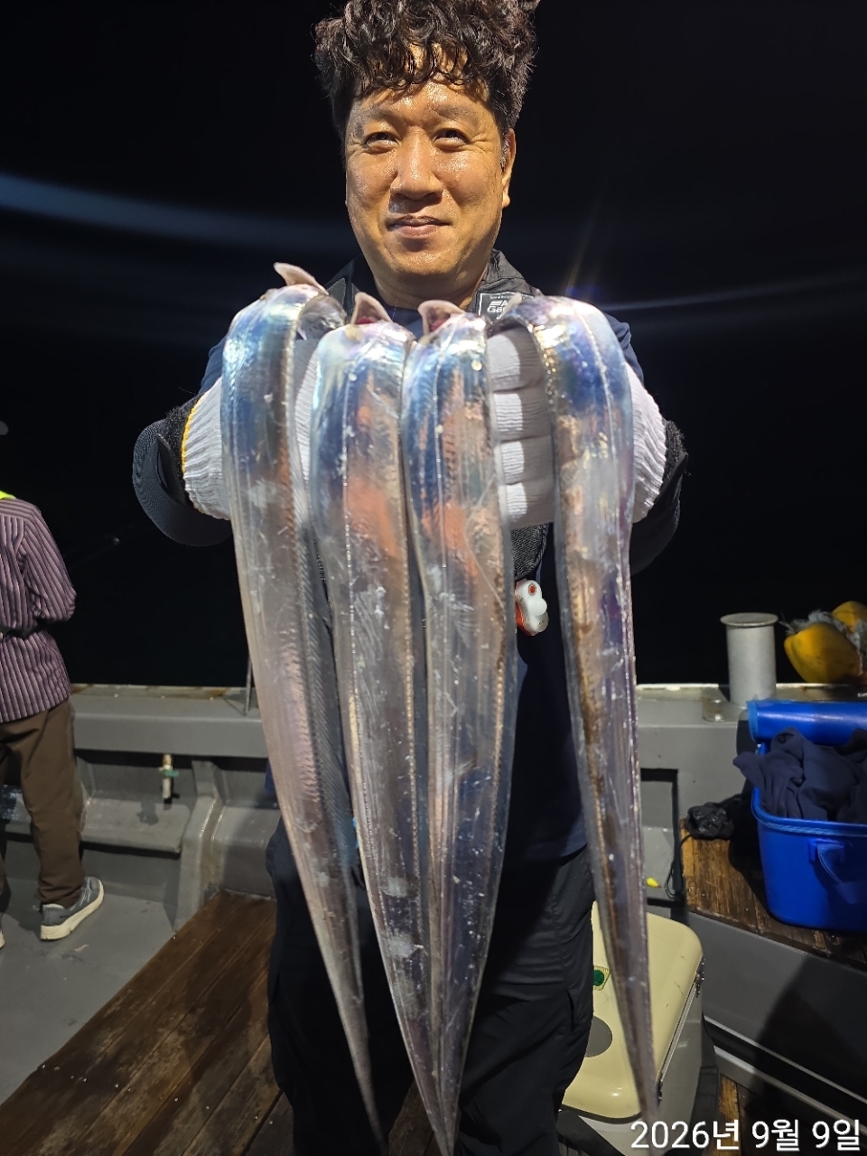9월 8일 남해 무늬오징어 선상낚시 조황 현장 사진 5