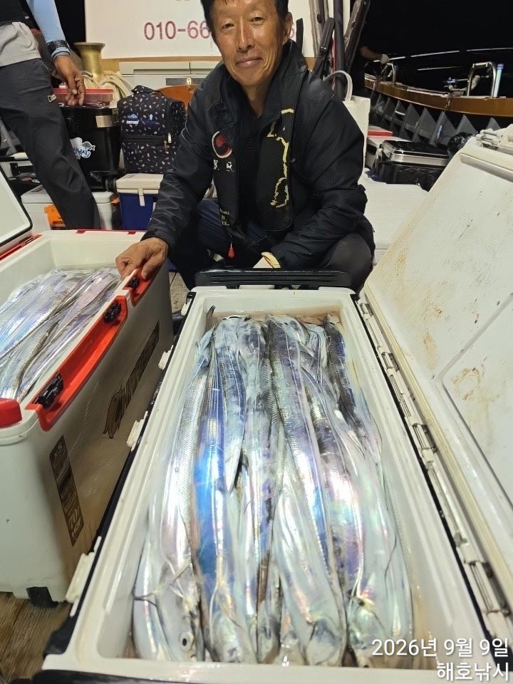 9월 9일 여수 갈치 선상낚시 조황 현장 사진 2