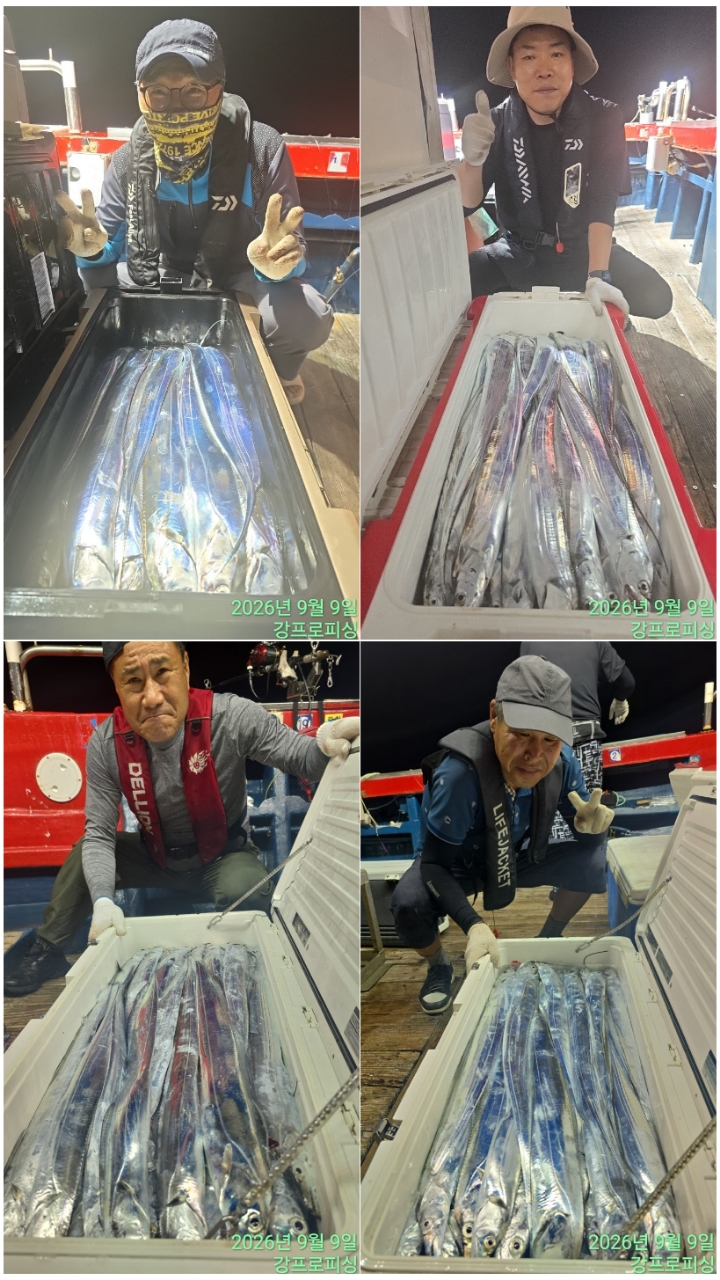 9월 8일 남해 갈치 선상낚시 조황 현장 사진 2