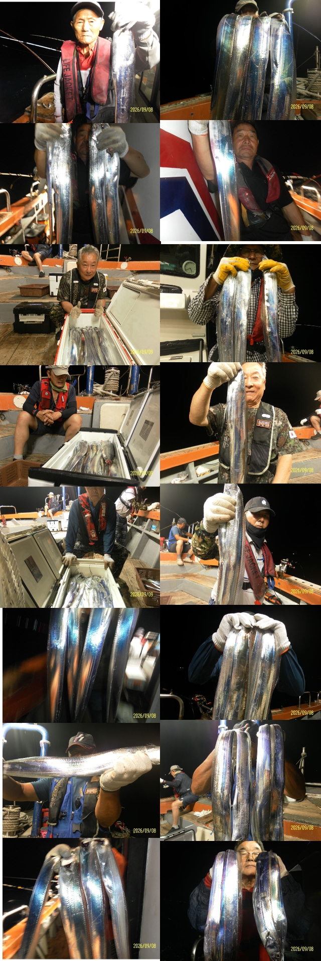 9월 9일 여수 갈치 선상낚시 조황 현장 사진 3
