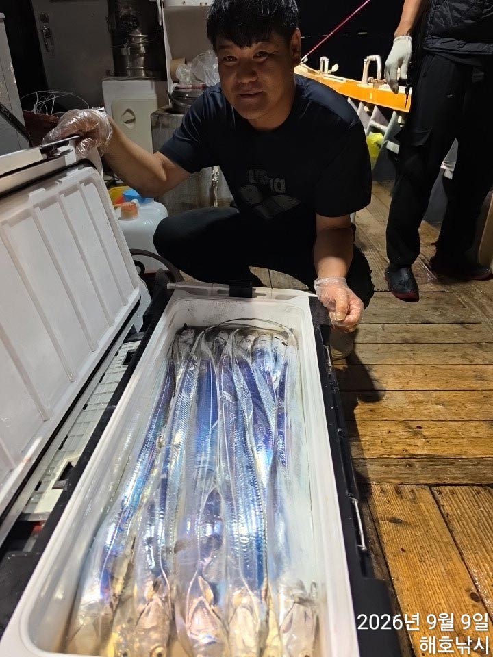 9월 9일 여수 갈치 선상낚시 조황 현장 사진 4