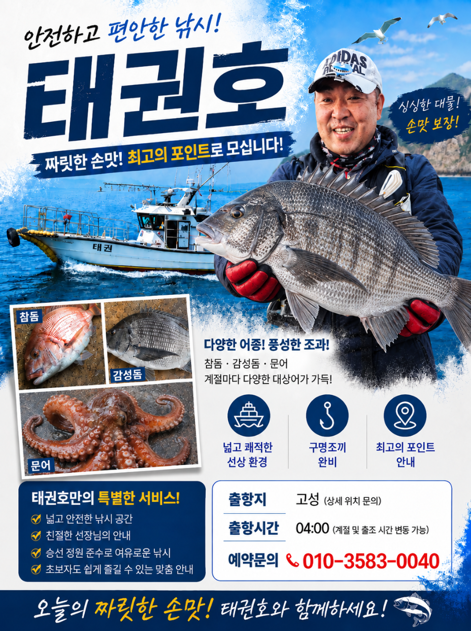 9월 12일 고성 감성돔 선상낚시 조황 현장 사진 4
