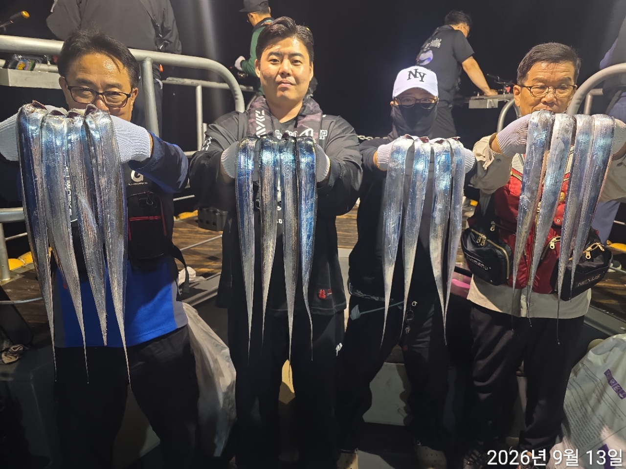 9월 12일 남해 무늬오징어 선상낚시 조황 현장 사진 2