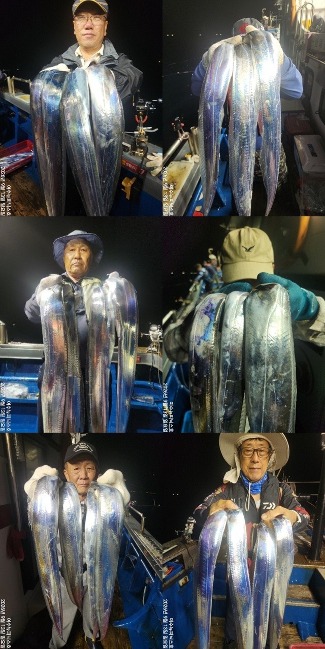 9월 13일 남해 갈치 선상낚시 조황 현장 사진 1