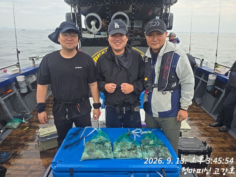 9월 13일 인천 갑오징어 선상낚시 조황 현장 사진 14