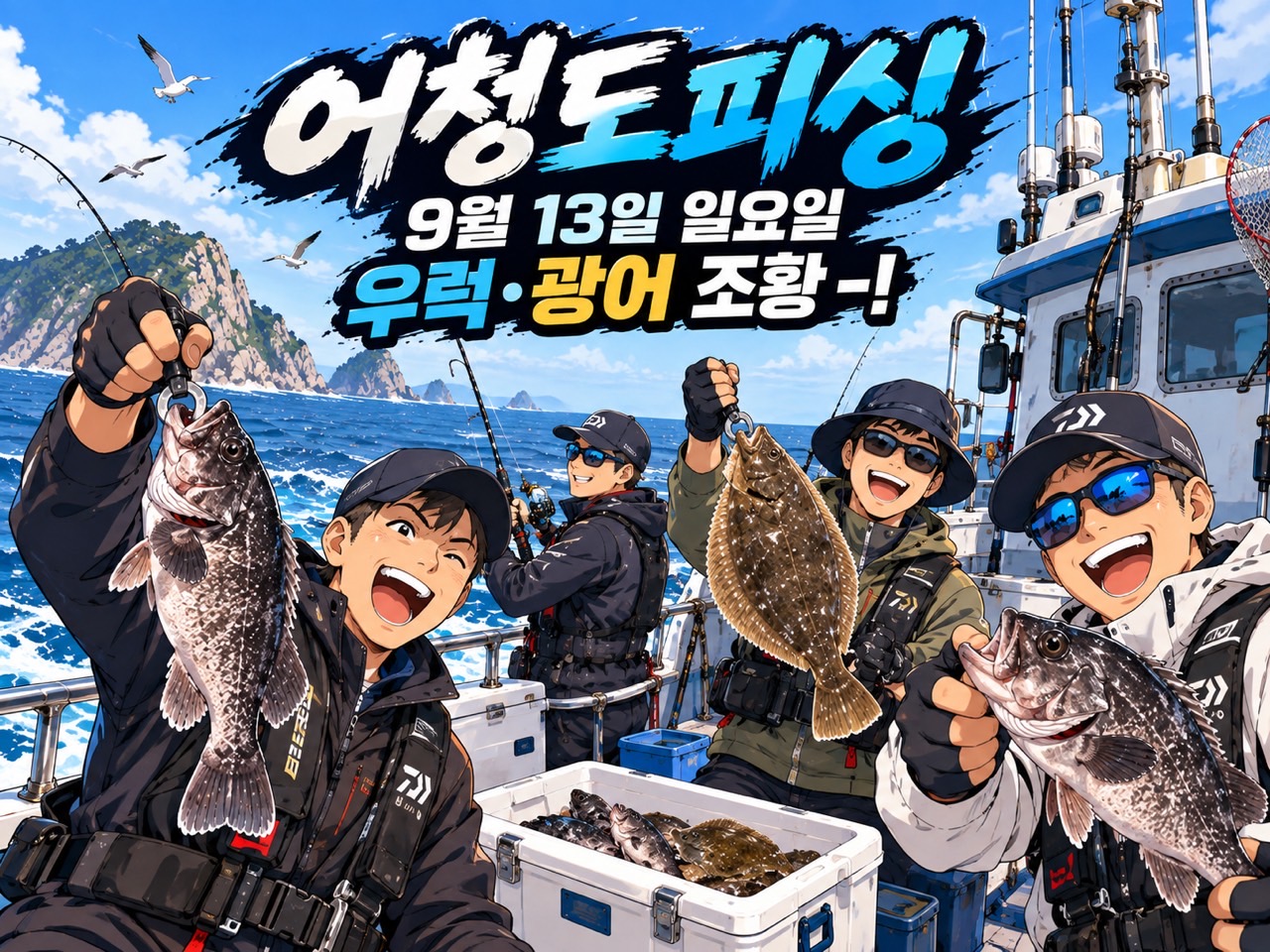 9월 13일 군산 선상낚시 조황 현장 사진 1