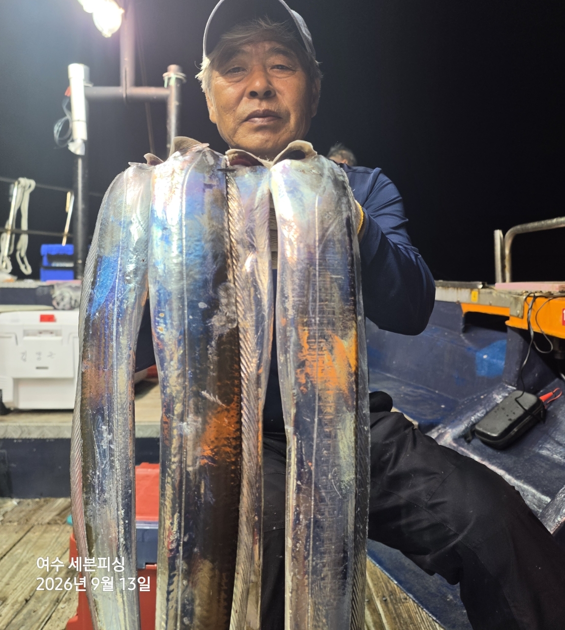 9월 12일 여수 갈치 선상낚시 조황 현장 사진 1