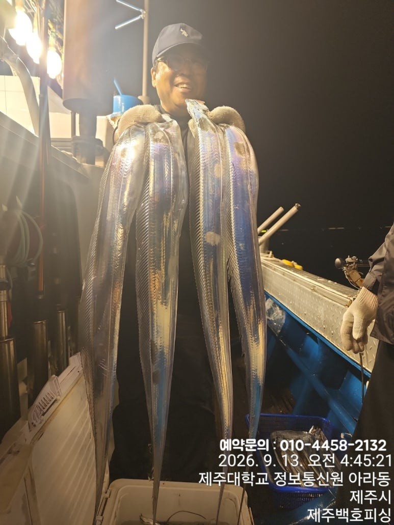 9월 12일 제주 갈치 선상낚시 조황 현장 사진 13