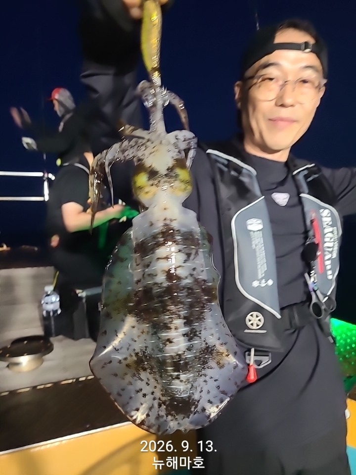 9월 14일 포항 무늬오징어 선상낚시 조황 현장 사진 13